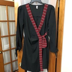 Black wrap dress size Large